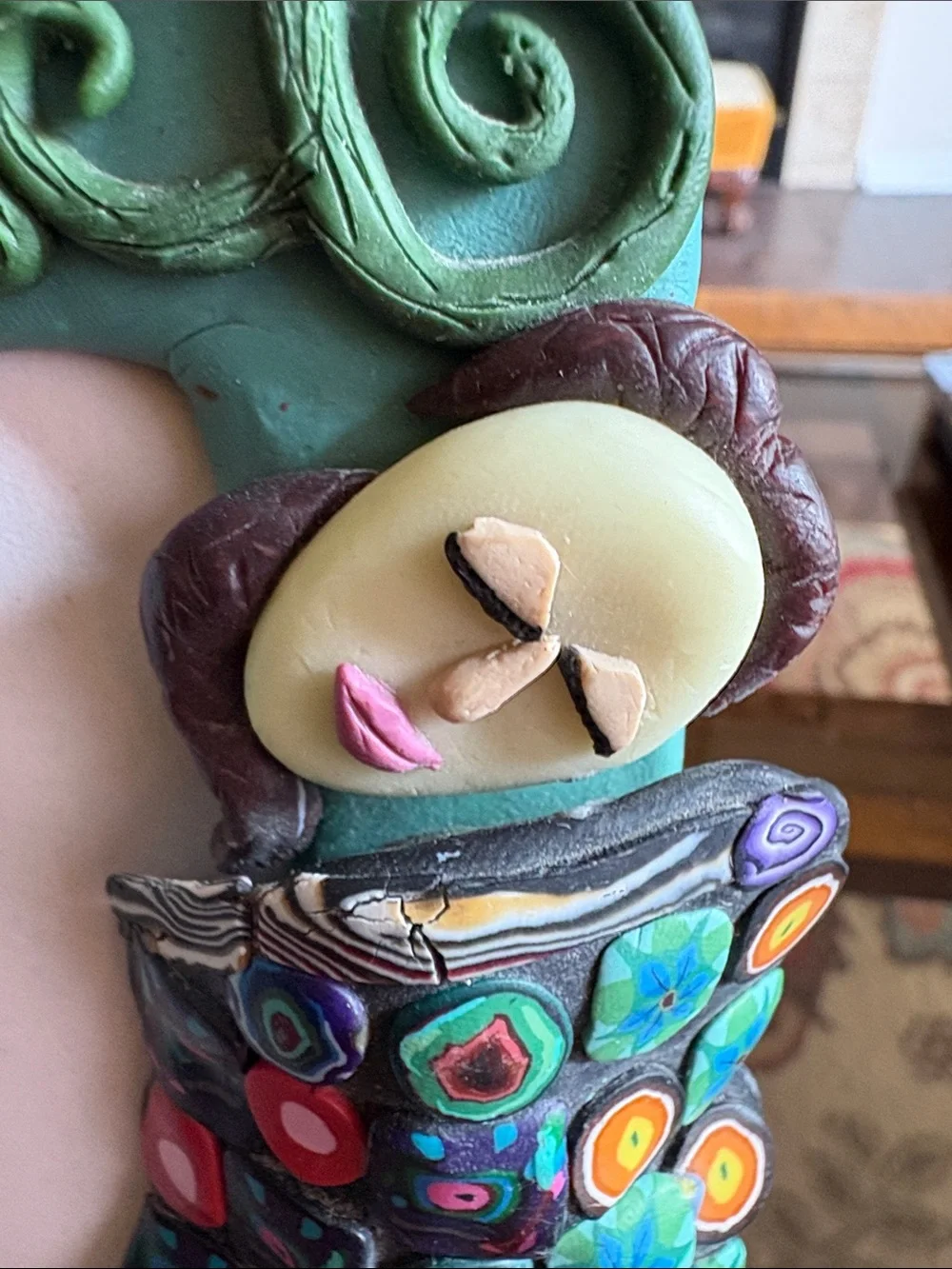 Colorful Art Nouveau Style Decorative Picture Frame hand made